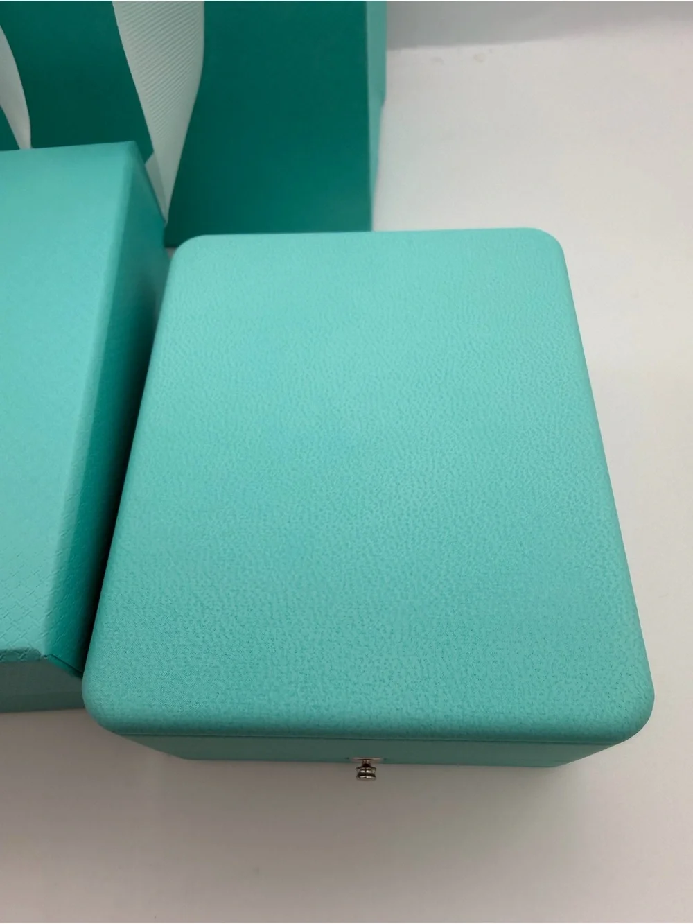 Tiffany & Co New Earring Display Box + Shopping Bag